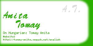 anita tomay business card